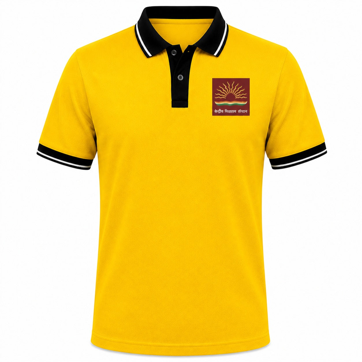 Kendriya Vidyalaya Sports T-Shirt Yellow